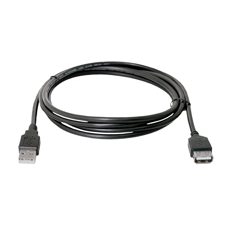 Кабель Defender USB02-06 USB (m)-USB (f) 1.8м силикон ver.1.4 черный (1/25/250)