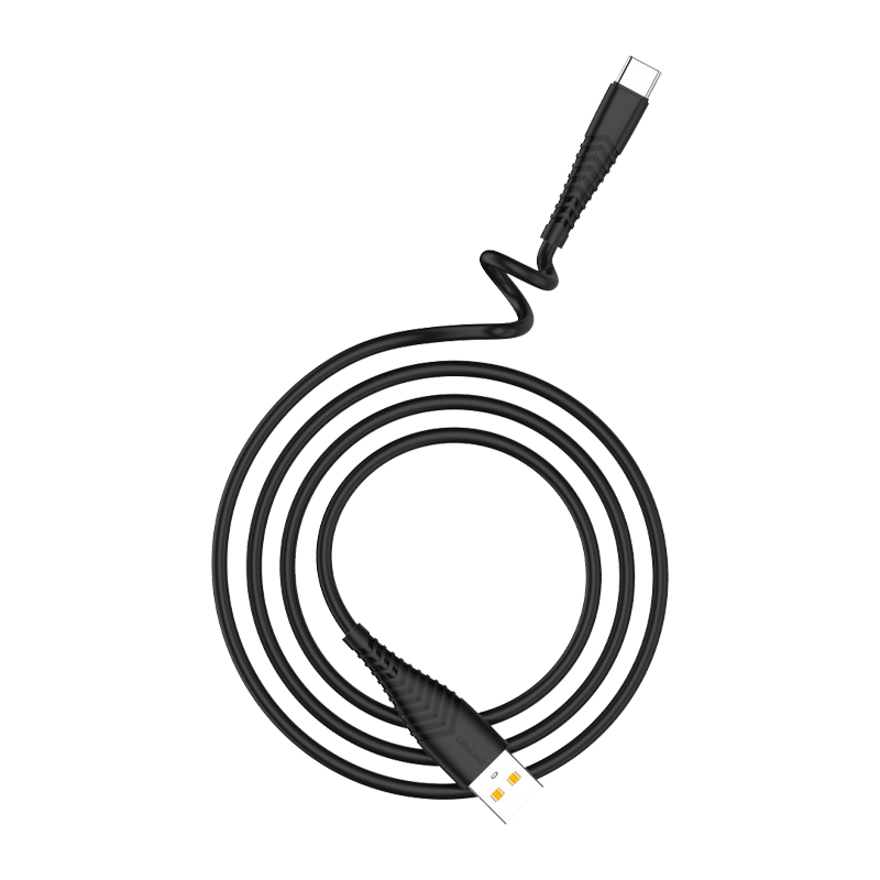 Кабель GFPower 19T USB (m)-Type-C (m) 1.0м 2.4A силикон черный (1/120/480)