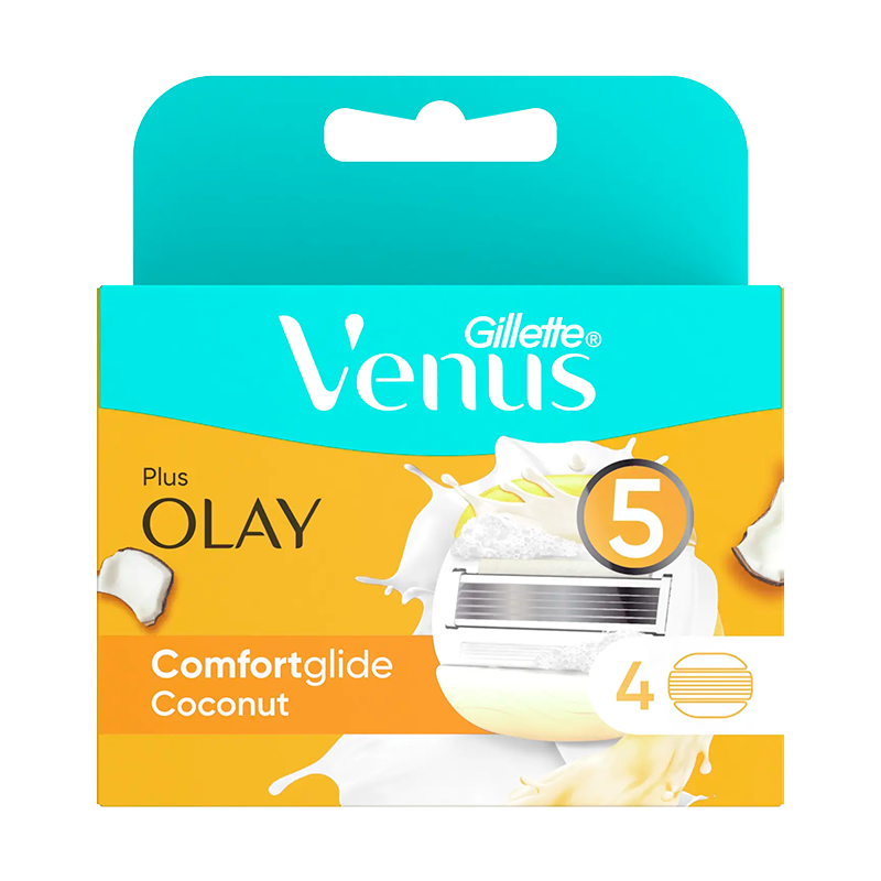 Сменные кассеты Gillette Venus&OLAY 5 лезвий 4шт. (цена за 1 шт) (4/40)