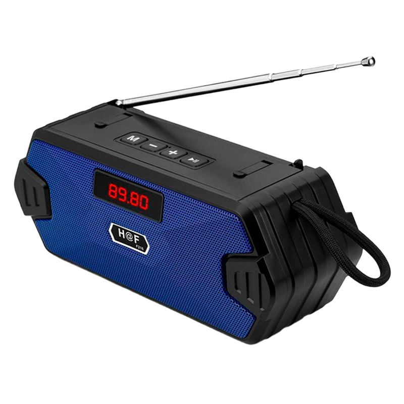 Радиоприемник HOF HF-F216 5W пластик microSD USB/Jack3.5 синий (1/80)