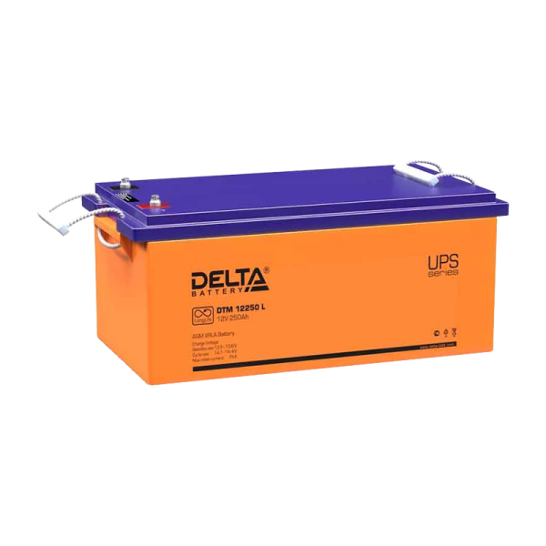 Аккумулятор свинцово-кислотный Delta DTM 12250 L 12V 250Ah