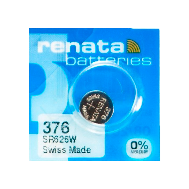 Батарейка Renata 376 (SR626W) Silver Oxide 1.55V (1/10/100)