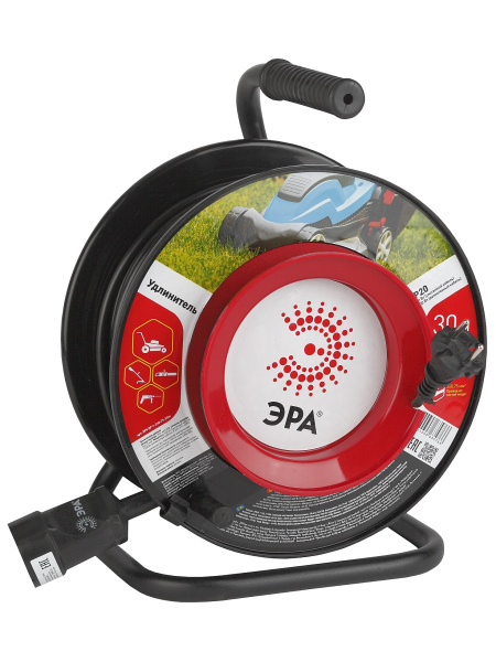 Удлинитель силовой ЭРА RP 1р.Б/З 6A 30.0м на катушке (1/2/30)