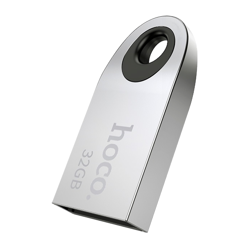 Флеш-накопитель HOCO UD9 32GB USB2.0 металл серебряный (1/80)
