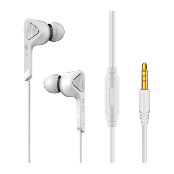 Наушники внутриканальные GFPower S04 с микр. белый