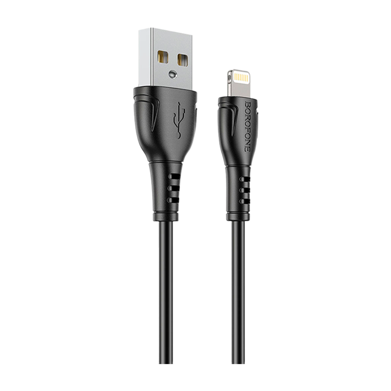 Кабель Borofone BX51 USB (m)-Lightning (m) 1.0м 2.0A ПВХ черный в коробке (1/360)