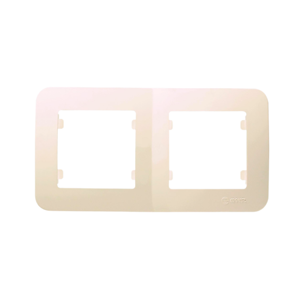 Рамка Makel Lillium Natural 2пост. кремовый 55212 (1/25)