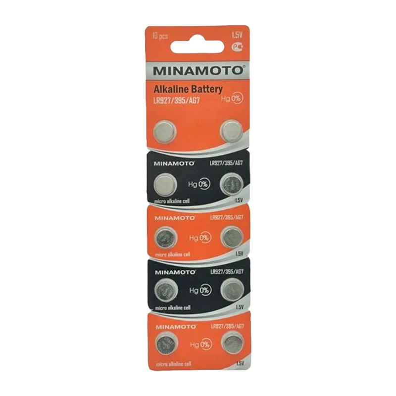 Батарейка Minamoto G7/LR926/LR57/395A/195 BL10 Alkaline 1.5V (10/200/10000)
