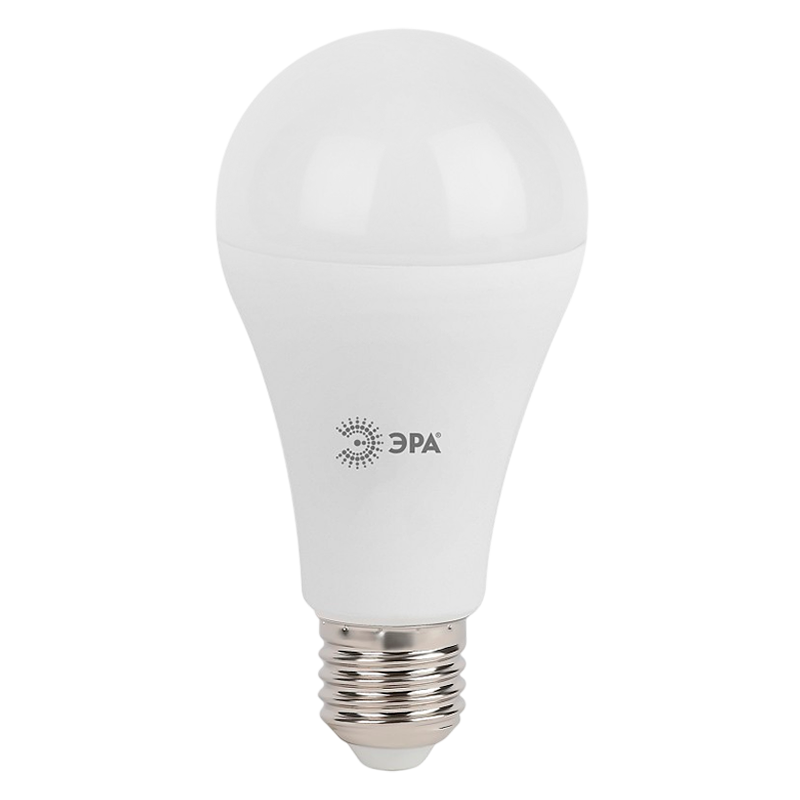 Лампа светодиодная ЭРА A65 E27 19W 4000К 170-265V груша (1/10/100)