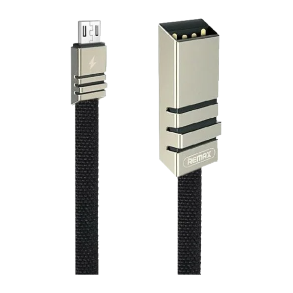 USB кабель REMAX Weave (Micro) RC-081m Черный (1M, 2.1A)