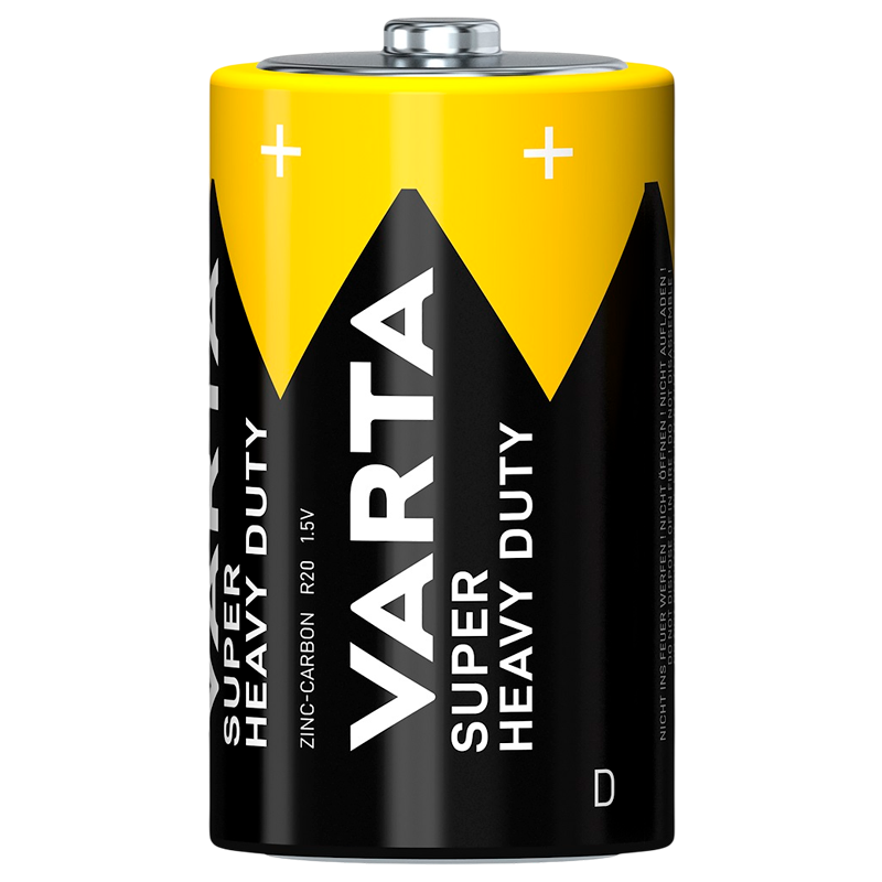 Батарейка Varta SUPERLIFE R20 D BL2 Heavy Duty 1.5V (2020) (2/24/120)