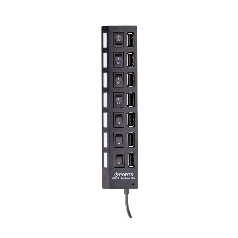 USB-Хаб Smartbuy 7207 7USB с выключателем черный