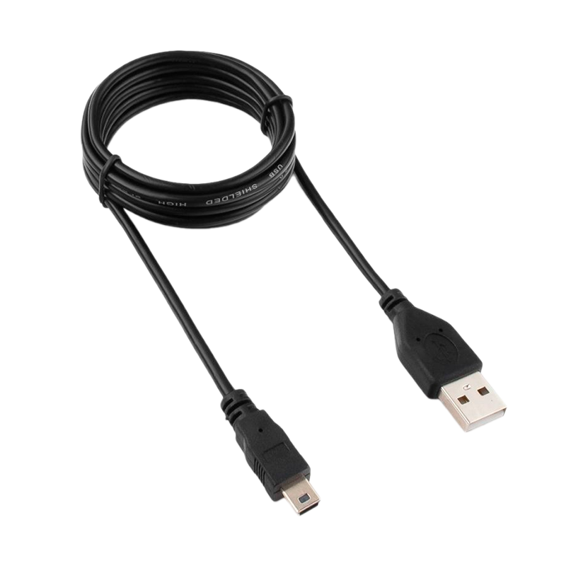 Кабель Гарнизон USB (m)-miniUSB (m) 1,8м силикон черный