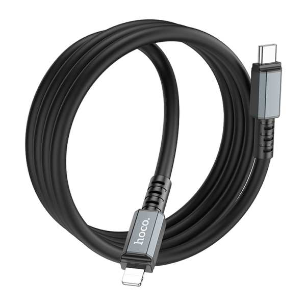Кабель HOCO X85 Lightning (m)-Type-C (m) 1.0м 20W TPE черный (1/35/350)