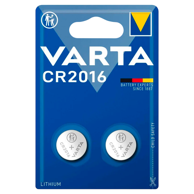 Батарейка Varta ELECTRONICS CR2016 BL2 Lithium 3V (6016) (2/20/200)