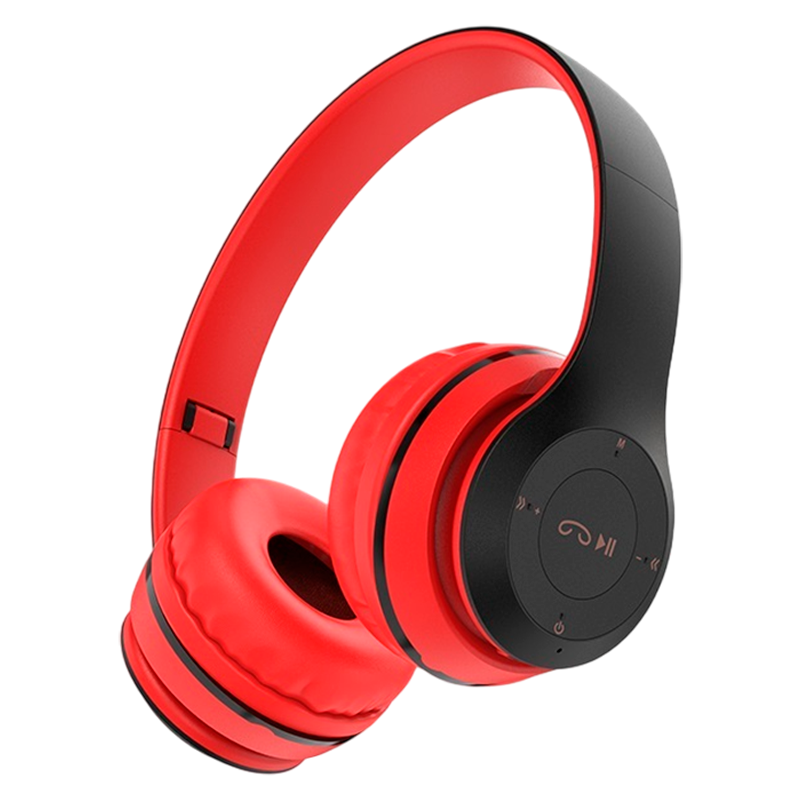 Наушники полноразмерные Borofone BO4 bluetooth 5.0 с микр. красный (1/12/36)