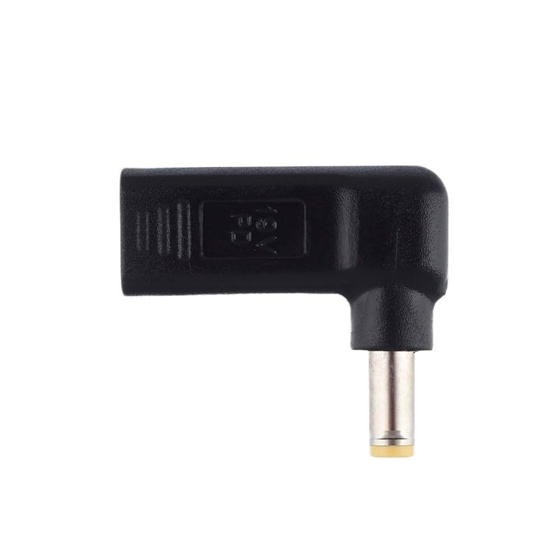 Адаптер GoPower Type-C (m)-5.5x1.7mm (m) черный
