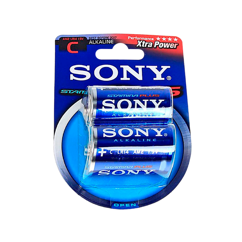 Батарейка Sony Stamina Plus LR14 C BL2 Alkaline 1.5V (2/24/96)