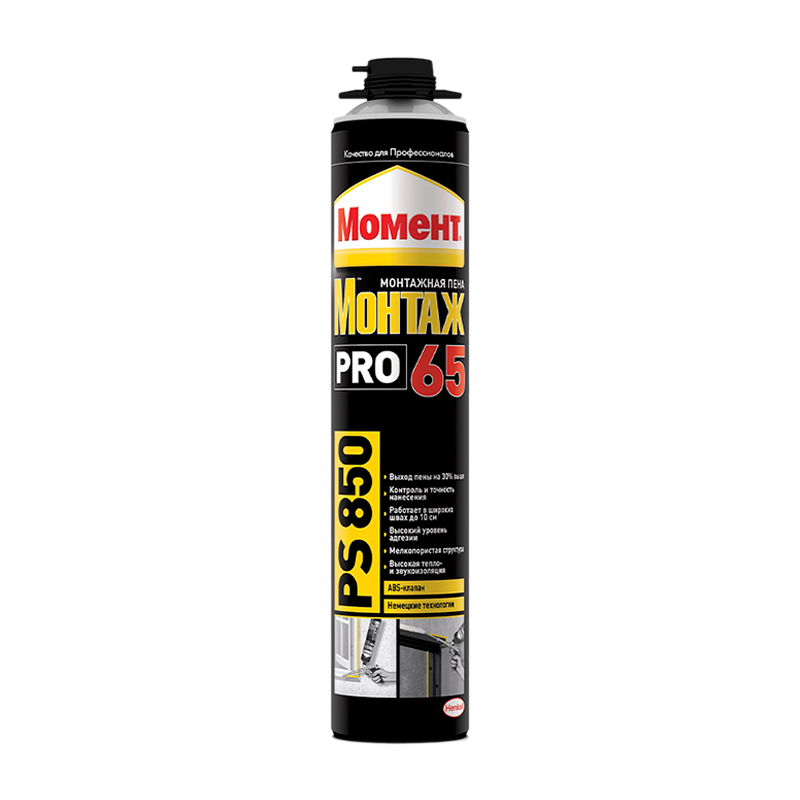Монтажная пена Момент МОНТАЖ PRO 65 PS850 850мл (1/16)