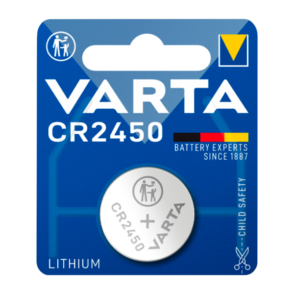 Батарейка Varta ELECTRONICS CR2450 BL1 Lithium 3V (6450) (1/10/100)