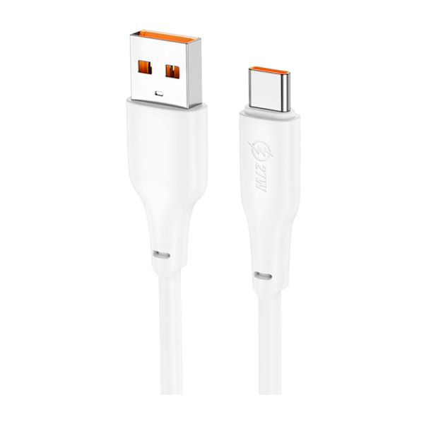 Кабель HOCO X93 USB (m)-Type-C (m) 1.0м 27W TPE белый (1/37/370)