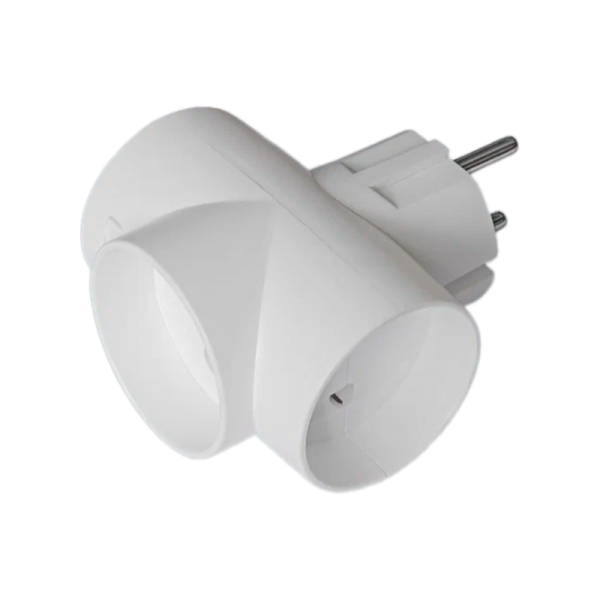 Разветвитель Toker 3Т 3р.Б/З белый (1/120)