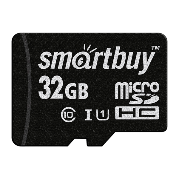 Карта памяти microSD Smartbuy 32GB Class10 UHS-I (U1) 10 МБ/сек без адаптера