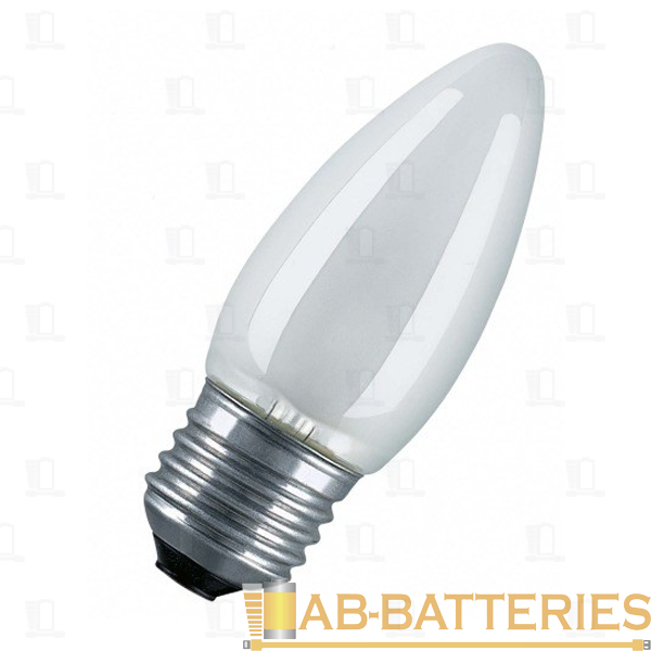 Лампа накаливания General Electric E27 40W 230V свеча матовая белый