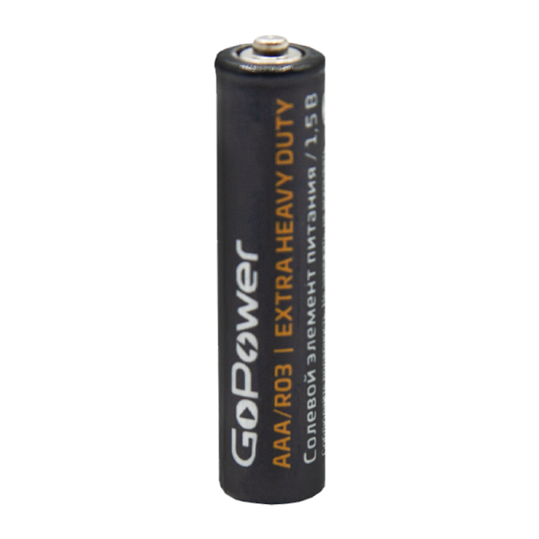 Батарейка GoPower R03 AAA BL4 Heavy Duty 1.5V (4/48/576)