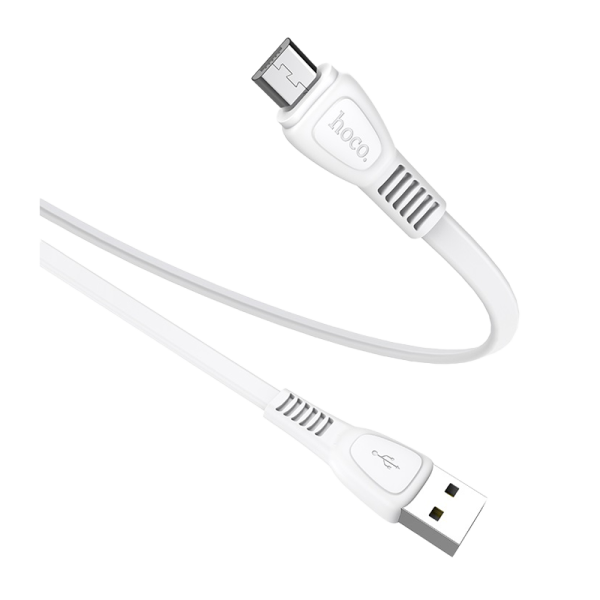 Кабель HOCO X40 USB (m)-microUSB (m) 1.0м 2.4A TPE белый (1/33/330)