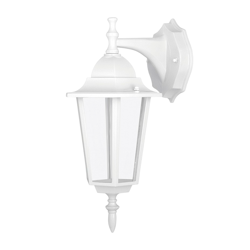 Светильник садово-парковый Camelion 4102 60W 230V E27 IP44 настенный белый (1/10)