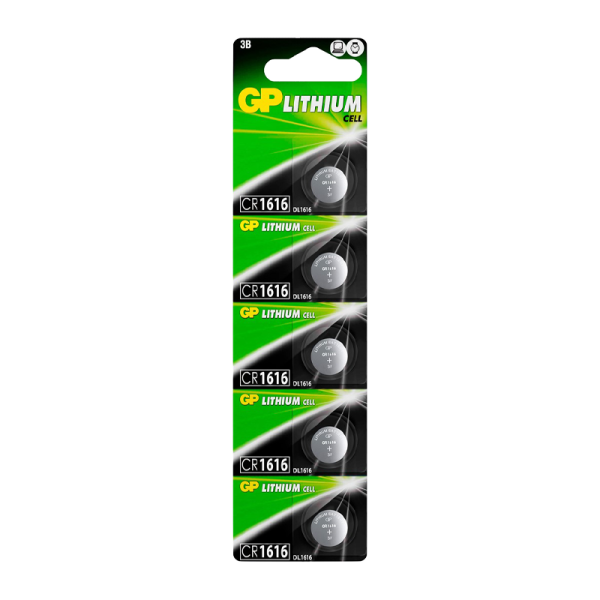 Батарейка GP CR1616 BL5 Lithium 3V (5/100/2000)