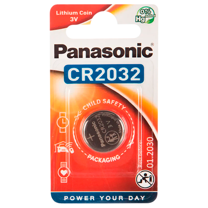 Батарейка Panasonic Power Cells CR2032 BL1 Lithium 3V CN (Китай) (1/5/200)