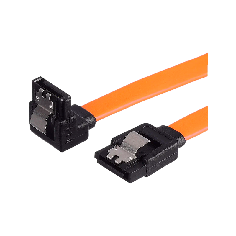 Кабель GoPower SATA (m)-SATA (m) 0.5м силикон ver.3.0 оранжевый в пакете (1/250)