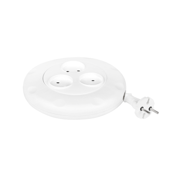 Удлинитель Smartbuy 3р.Б/З 10A 3.0м ПВС 2x1мм² круглый белый (1/40)