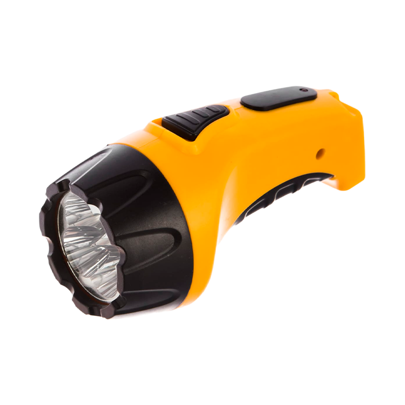 Фонарь туристический Старт LHE 502-B1 4LED от аккумулятора IP33 прямая подзарядка желтый