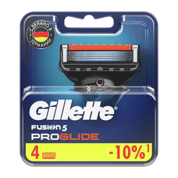 Сменные кассеты Gillette FUSION PROGLIDE 5 лезвий 4шт. (цена за 1 шт) (4/40)