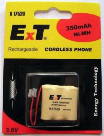 Аккумулятор для радиотелефонов ET H-1754U BL1 NI-MH 300mAh (аналог T107) (1/10/240)