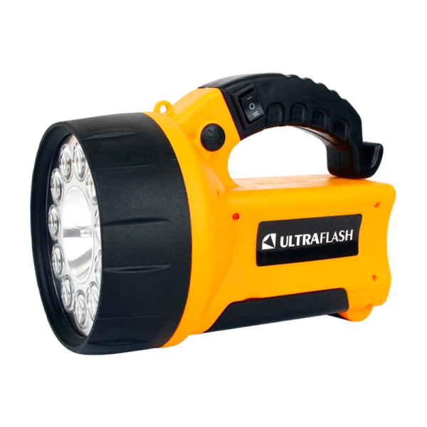 Фонарь туристический Ultraflash UF3753LED 10W 11LED от аккумулятора IP22 3 режима желтый (1/20)