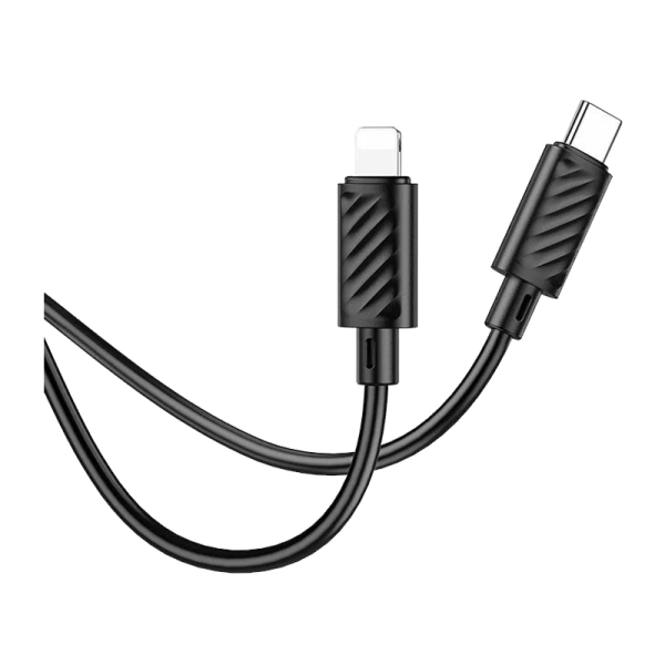Кабель HOCO X88 Lightning (m)-Type-C (m) 1.0м 20W ПВХ черный (1/420)