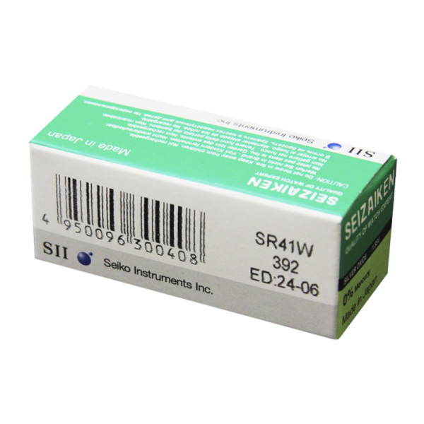 Батарейка SEIZAIKEN 392 (SR41W) Silver Oxide 1.55V (1/10/100/1000)