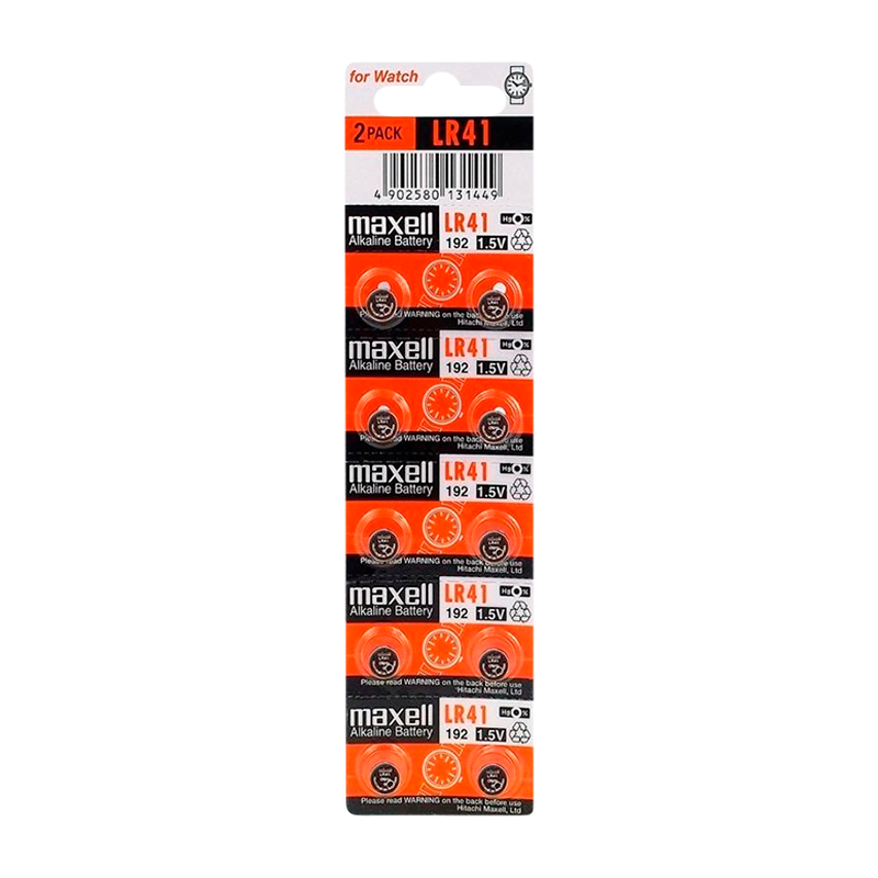 Батарейка Maxell G3/LR736/LR41/392A/192 BL10 Alkaline 1.5V (10/200/3600/7200)