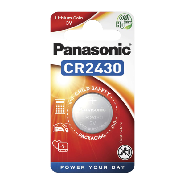 Батарейка Panasonic Power Cells CR2430 BL1 Lithium 3V (1/12)