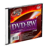 Диск DVD-RW VS 4.7GB 4x 5шт. SlimCase (5/200)