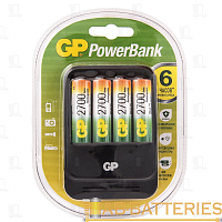 З/У для аккумуляторов GP PB570 AA/AAA 4 слота +4AA 2700mAh (1/10)