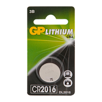 Батарейка GP CR2016 BL1 Lithium 3V (1/10/100/900) R