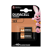 Батарейка Duracell CR123A BL2 Lithium 3V
