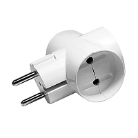 Разветвитель Прогресс 3р.Б/З белый (1/20/240)