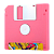 Внешний аккумулятор Remax RPP-17 Floppy Disk 5000mAh 1.5A 1USB розовый