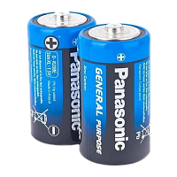 #Батарейка Panasonic GENERAL Purpose R20 D Shrink 2 1.5V (2/24/288)